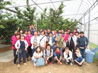 さくらんぼ狩り記念撮影