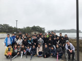 松島で記念撮影