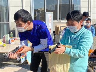 射的をする利用者